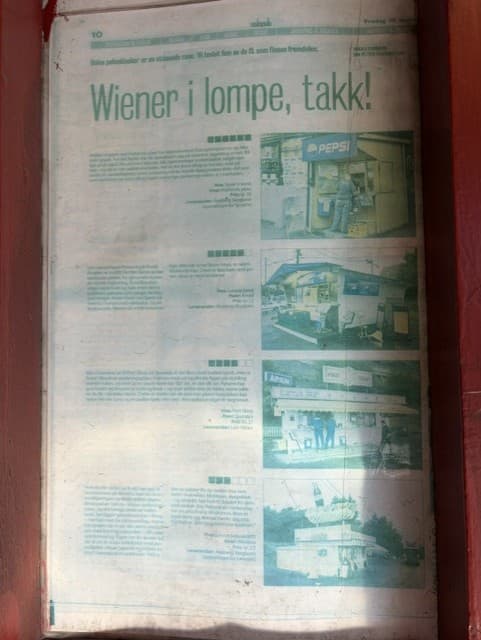 Avisoppslag: Wiener i lompe, takk!